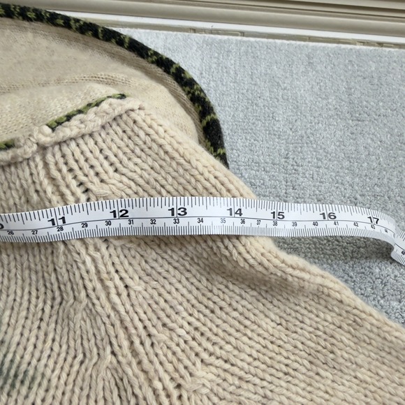 Anthopologie Sleeping On Snow Sweater Coat Hand Painted Poppies Size Medium - Picture 13 of 16